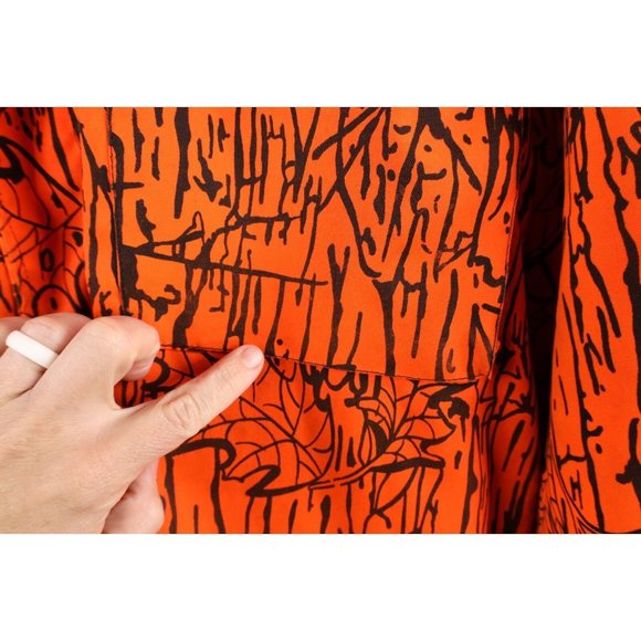 Vintage 90s Smith & Wesson Mens Large Distressed Camouflage Jacket Blaze Orange - Picture 5 of 10